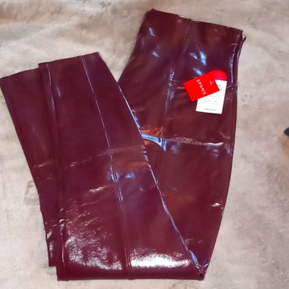 Spanx Ruby colored leggings